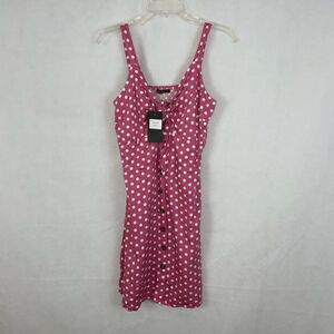 Mariposa Morada Pink Polka Dot Dress NWT Size M